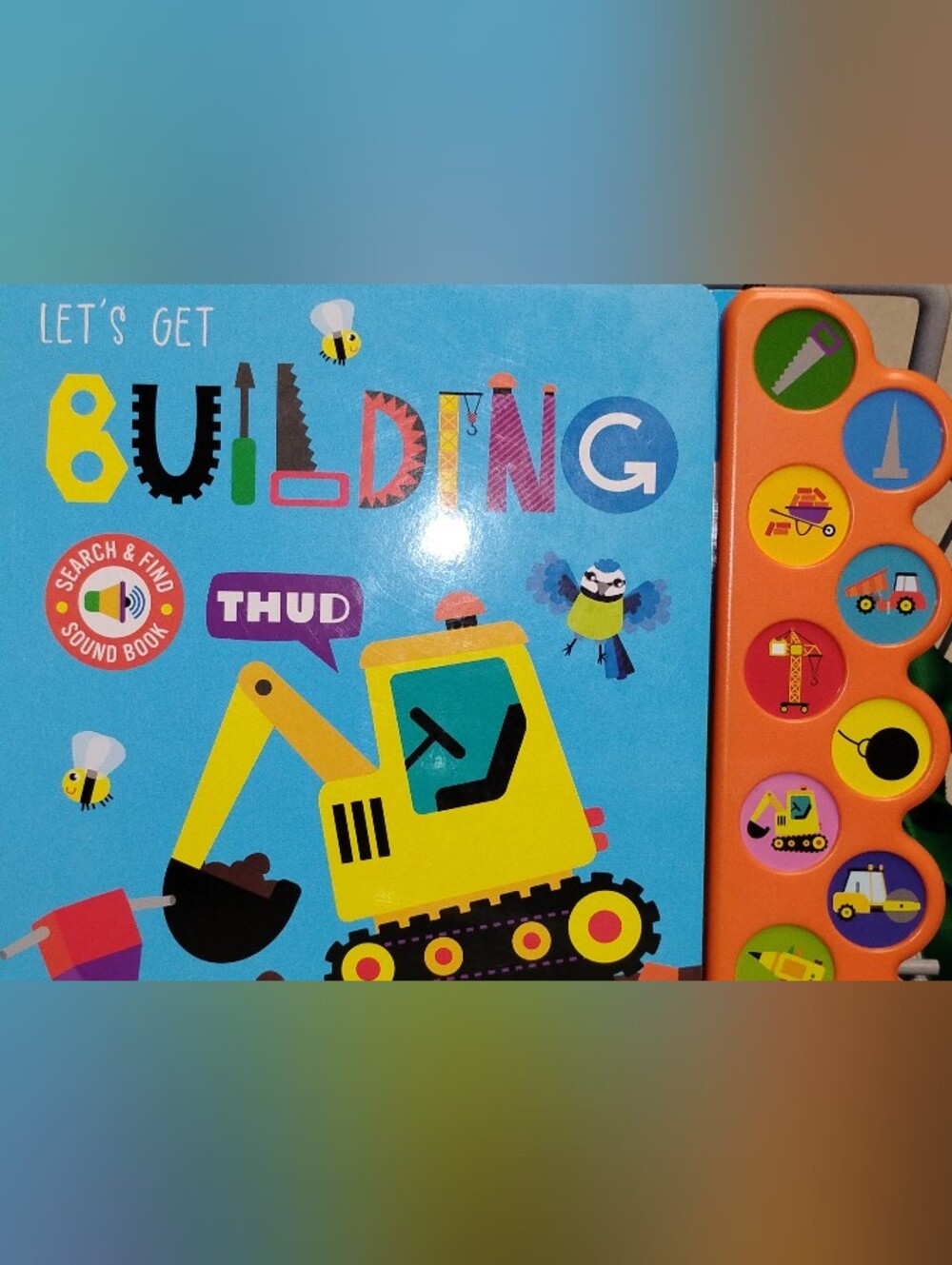 Yellow Excavator Kids Toy Board Book